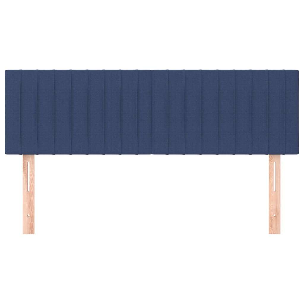 vidaXL Hoofdborden 2 st 72x5x78/88 cm stof blauw