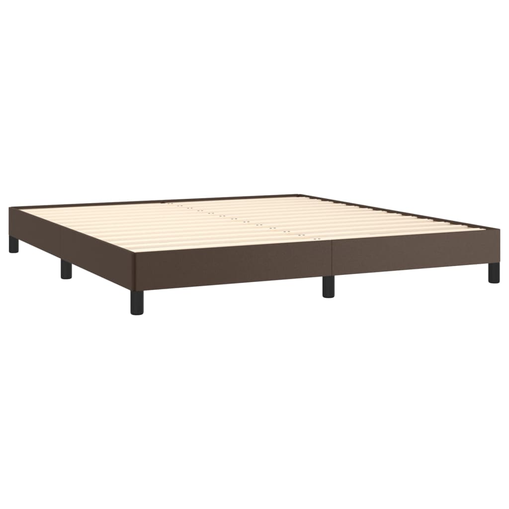 vidaXL Bedframe kunstleer bruin 180x200 cm