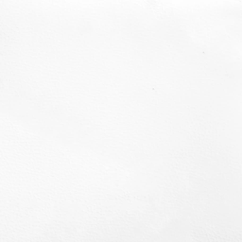 vidaXL Boxspring met matras kunstleer wit 120x190 cm