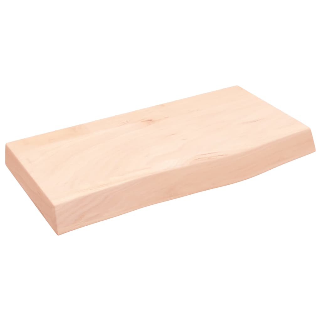 vidaXL Wastafelblad 60x30x(2-6) cm onbehandeld massief hout