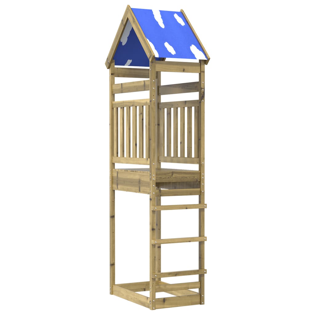 vidaXL Speeltoren 85x52,5x265 cm geïmpregneerd grenenhout