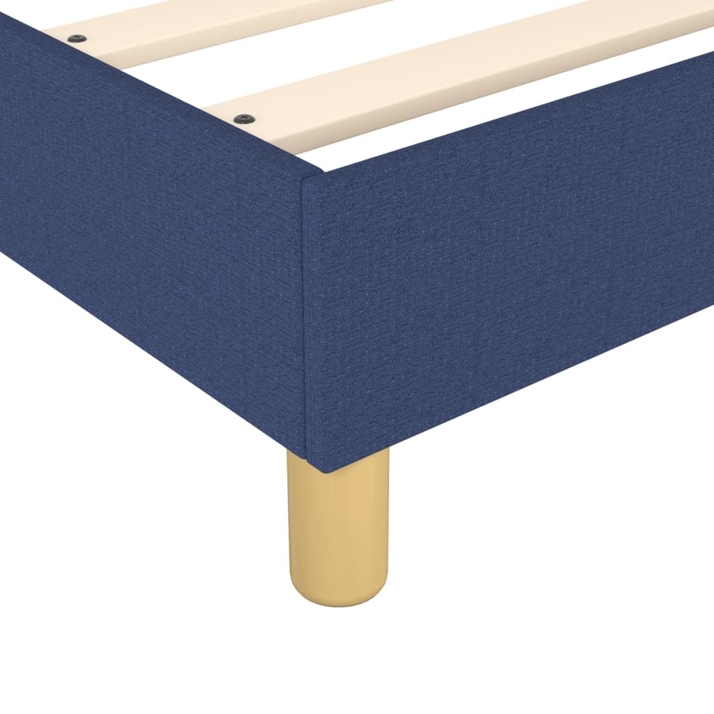 vidaXL Bedframe stof blauw 160x200 cm