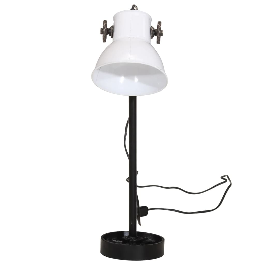 vidaXL Bureaulamp 25 W E27 15x15x55 cm wit