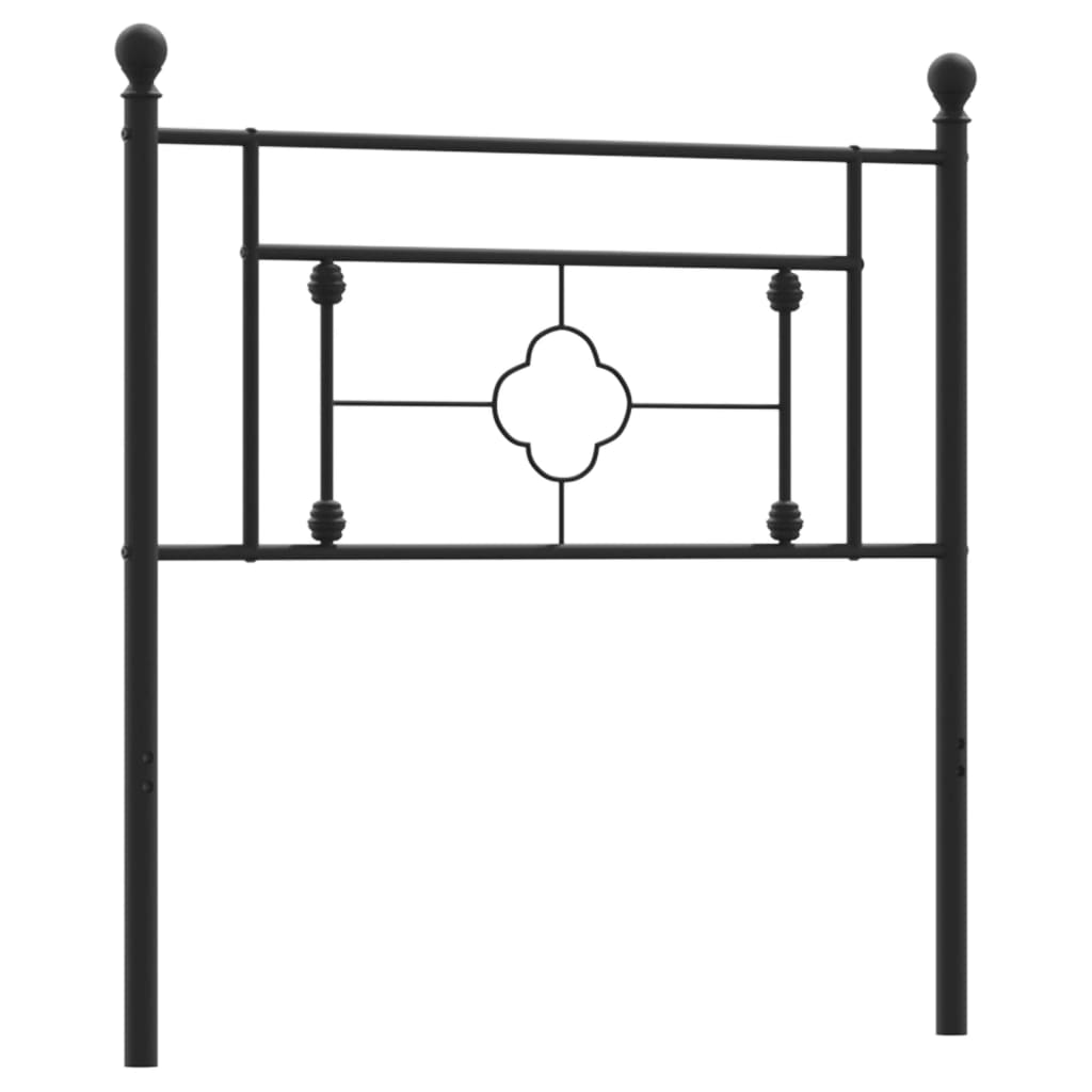 vidaXL Hoofdbord 100 cm metaal zwart