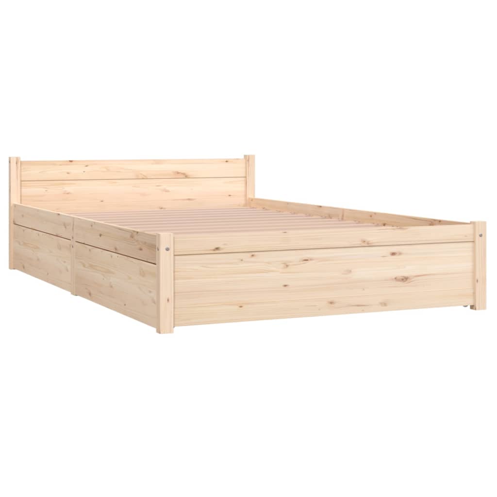 vidaXL Bedframe met lades 120x190 cm