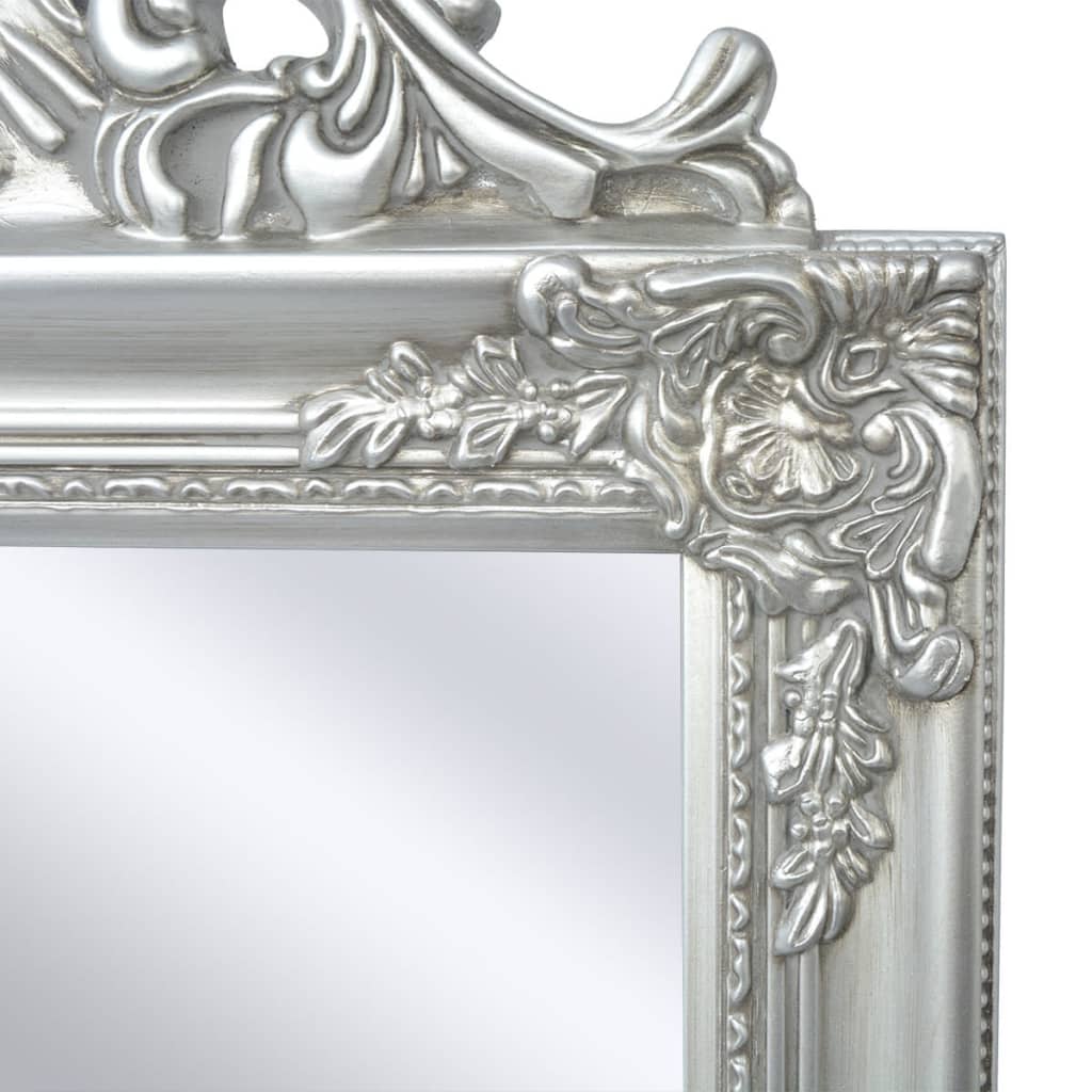 vidaXL Vrijstaande spiegel Barok 160x40cm zilver kopen? vidaXL.nl