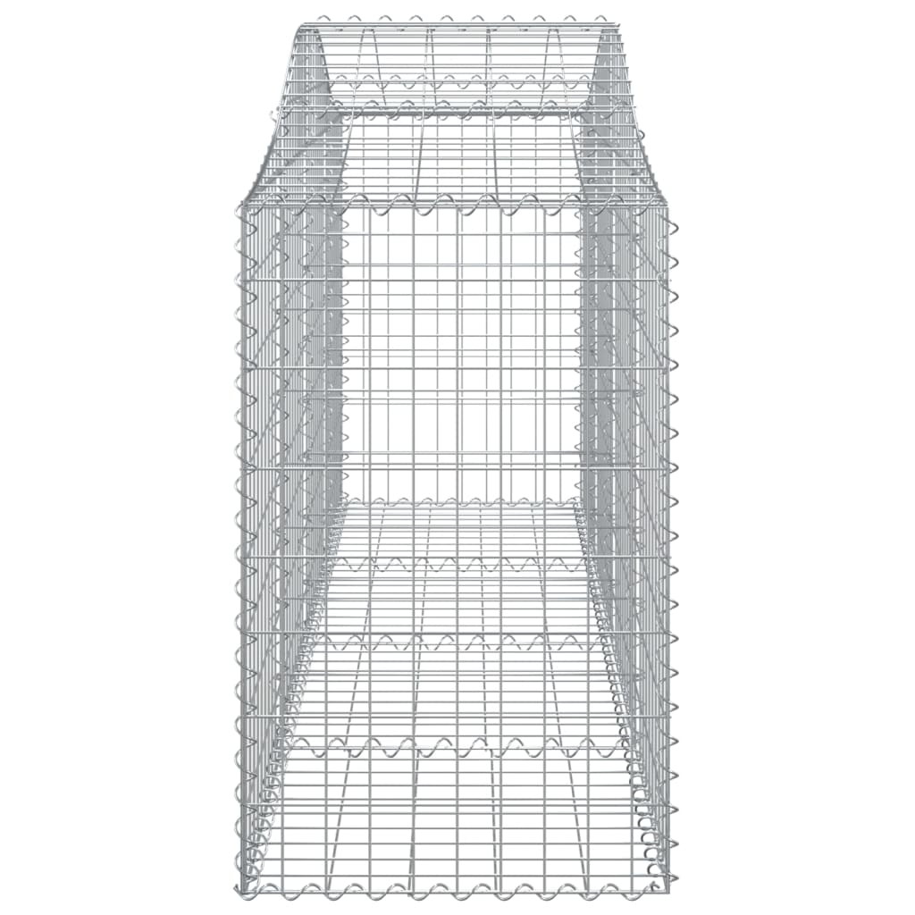 vidaXL Schanskorven 12 st gewelfd 200x50x80/100 cm ijzer