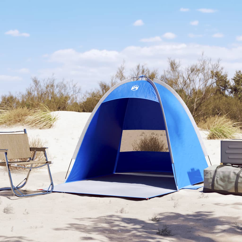 vidaXL Strandtent 3-persoons waterdicht azuurblauw