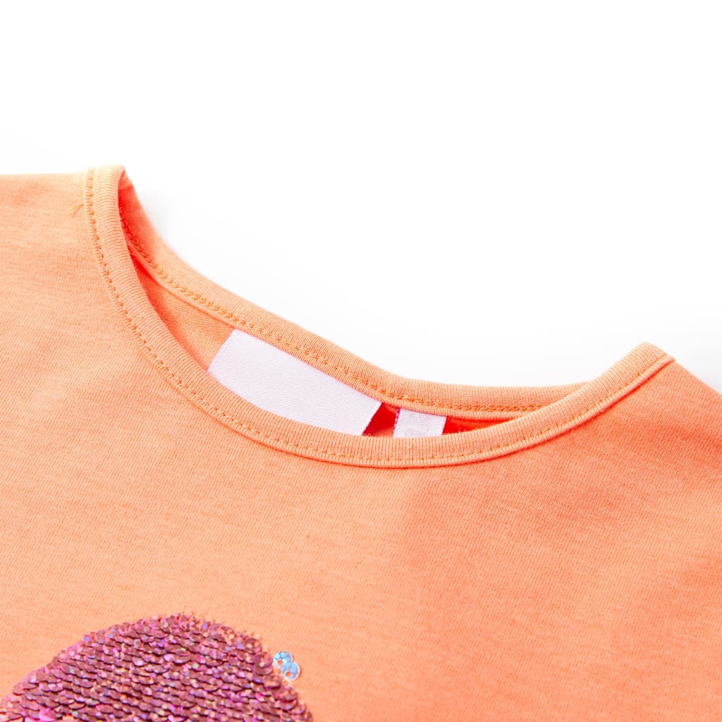 Kindershirt 140 neonoranje