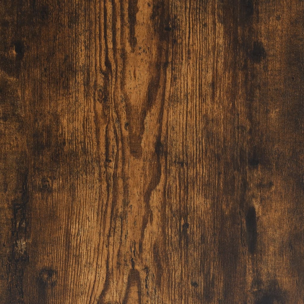 vidaXL Nachtkastje 34x36x70 cm bewerkt hout gerookt eikenkleurig