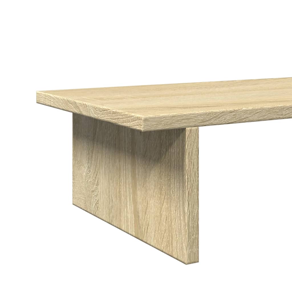 vidaXL Monitorstandaard 100x27x15 cm bewerkt hout sonoma eikenkleurig