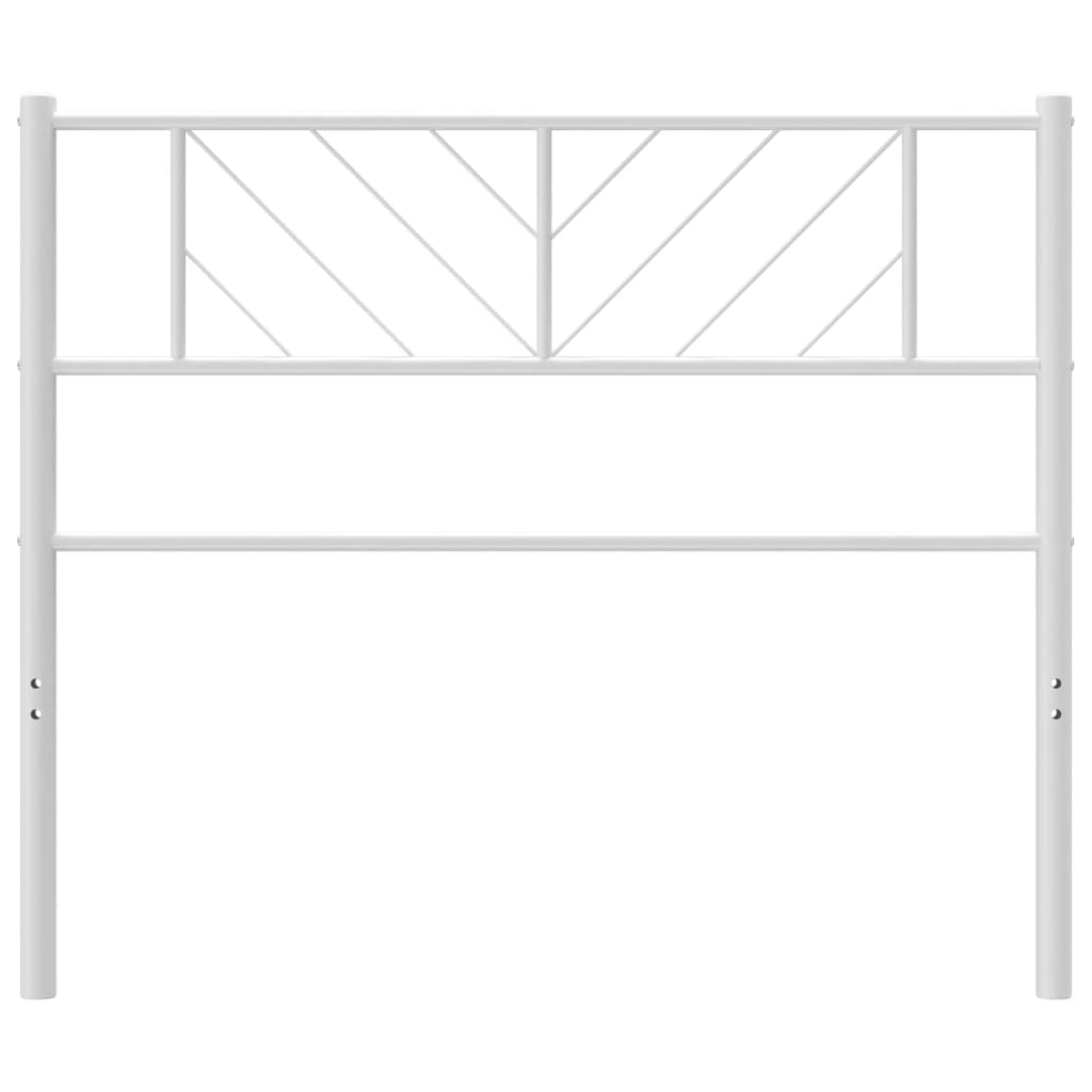 vidaXL Hoofdbord 90 cm metaal wit