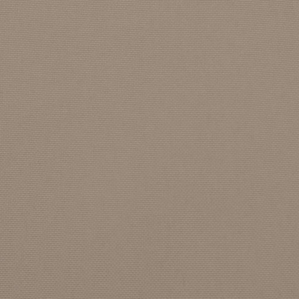 vidaXL Palletkussen 70x40x12 cm stof taupe