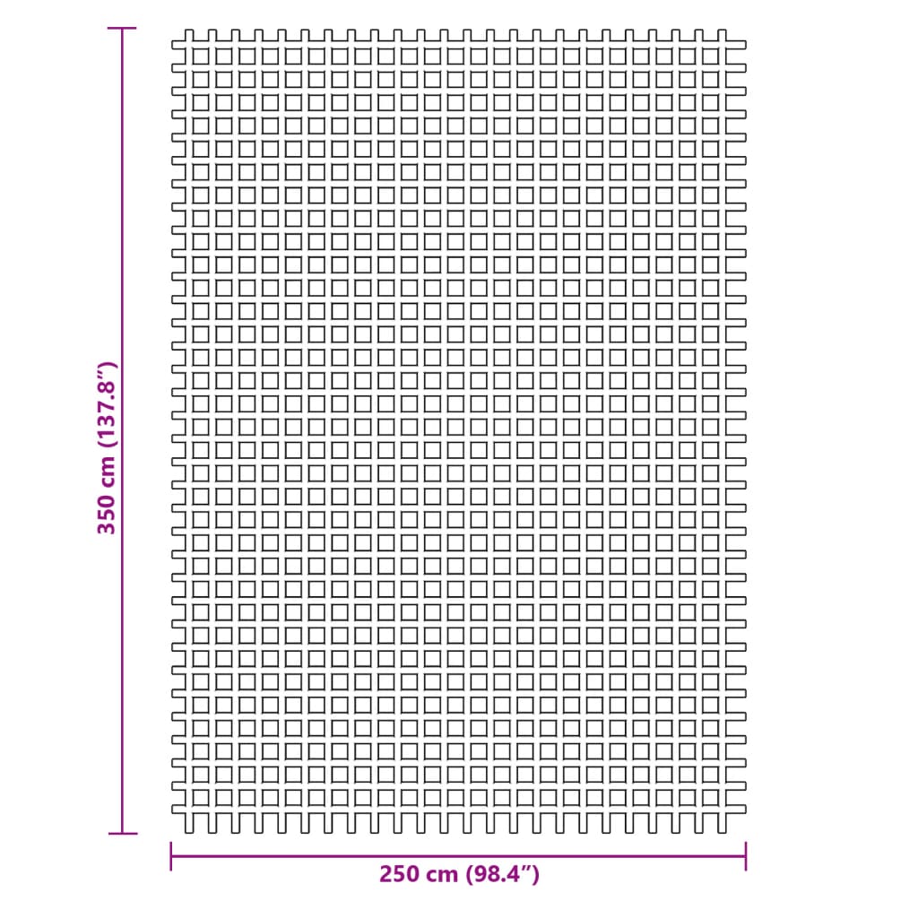 vidaXL Kampeerkleed 3,5x2,5 m blauw