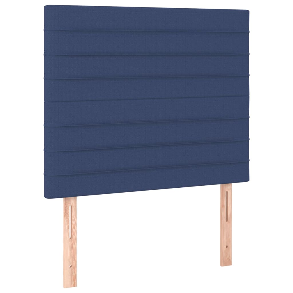 vidaXL Bedframe met hoofdeinde stof blauw 120x200 cm