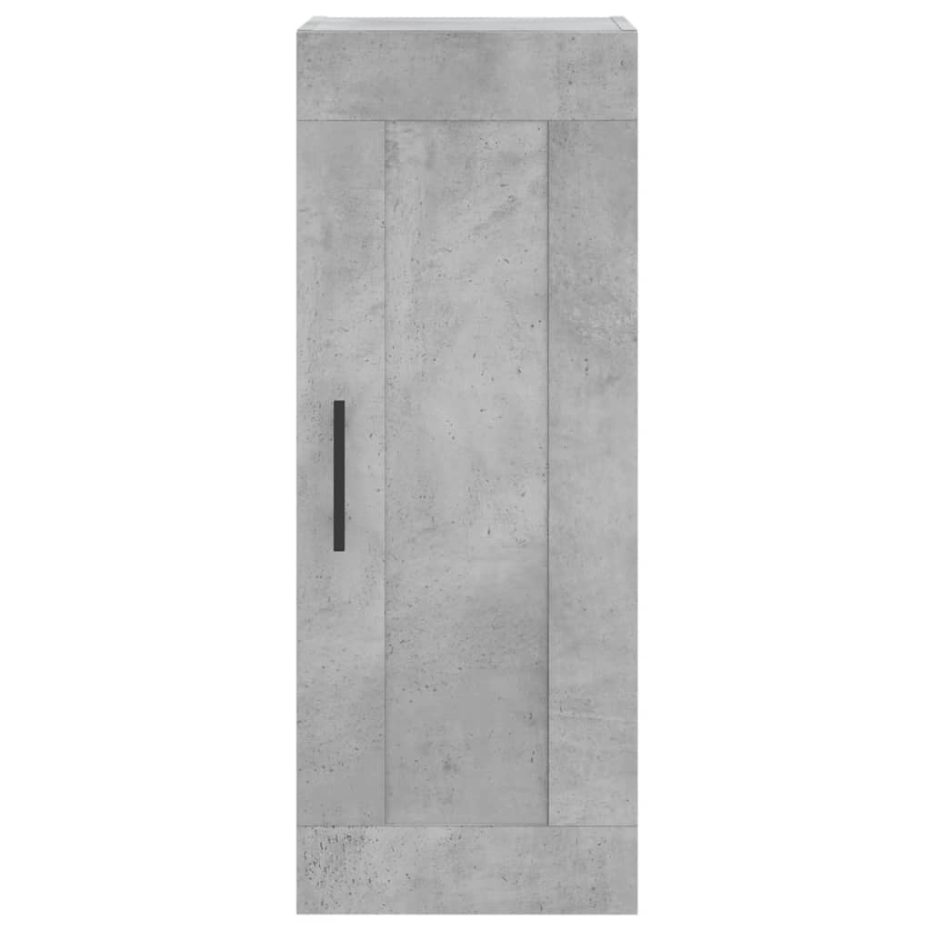 vidaXL Wandkast 34,5x34x90 cm bewerkt hout betongrijs