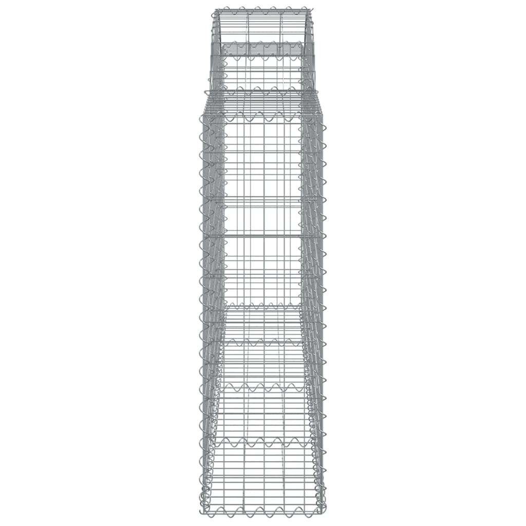 vidaXL Schanskorven 11 st gewelfd 200x30x100/120 cm ijzer