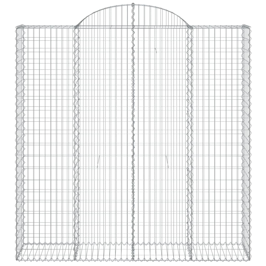 vidaXL Schanskorven 14 st gewelfd 200x50x200/220 cm ijzer