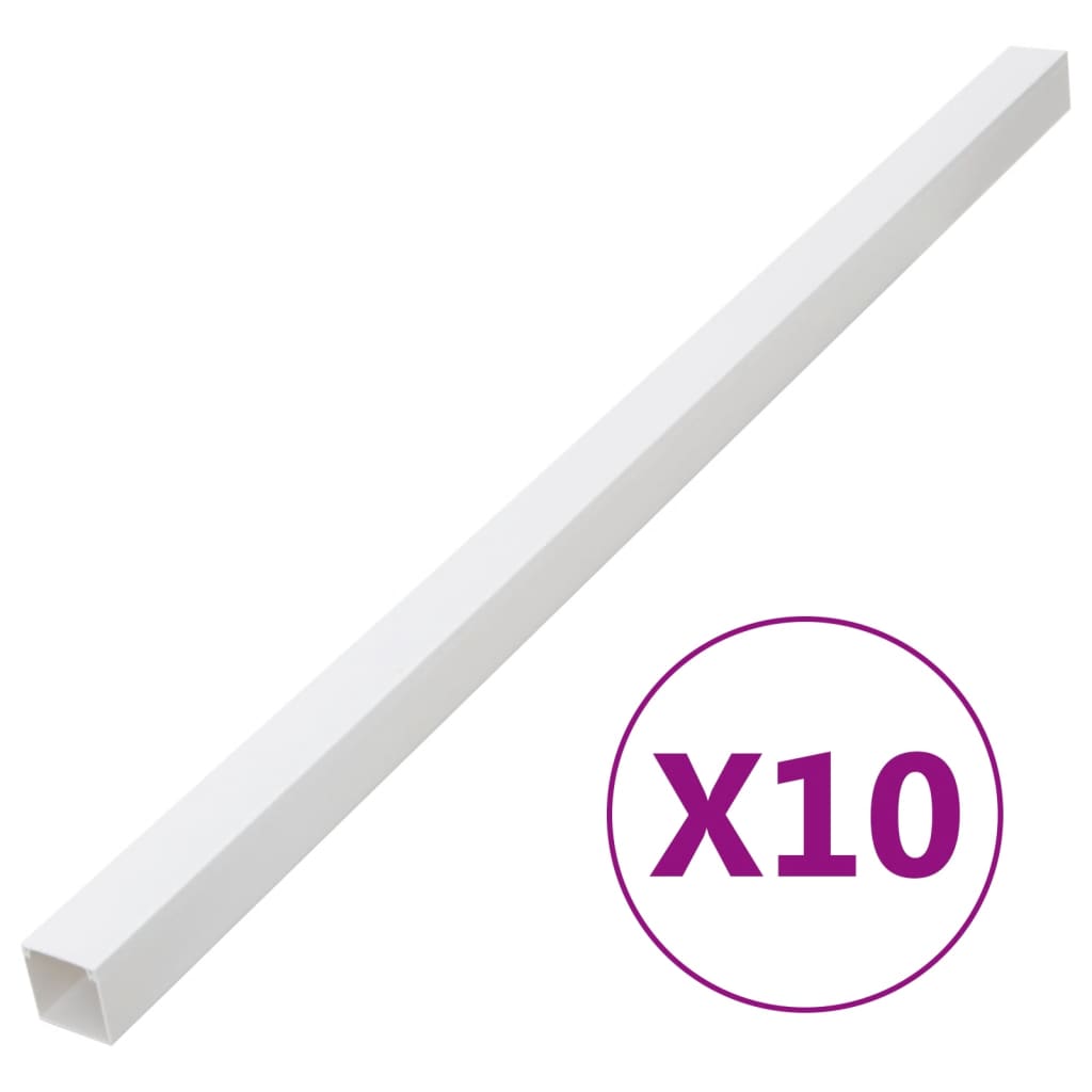 vidaXL Kabelgoot 100x40 mm 10 m PVC