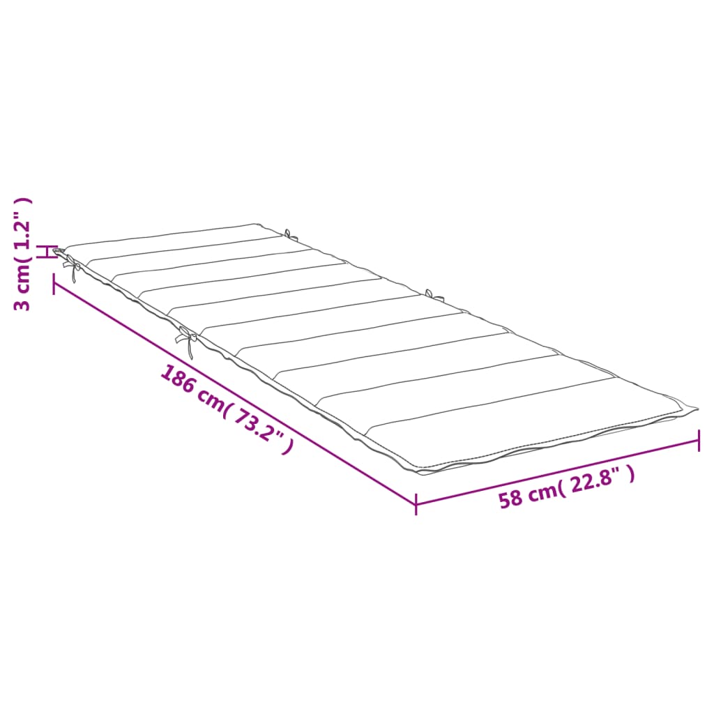 vidaXL Ligbedkussen 186x58x3 cm oxford stof ruitpatroon rood