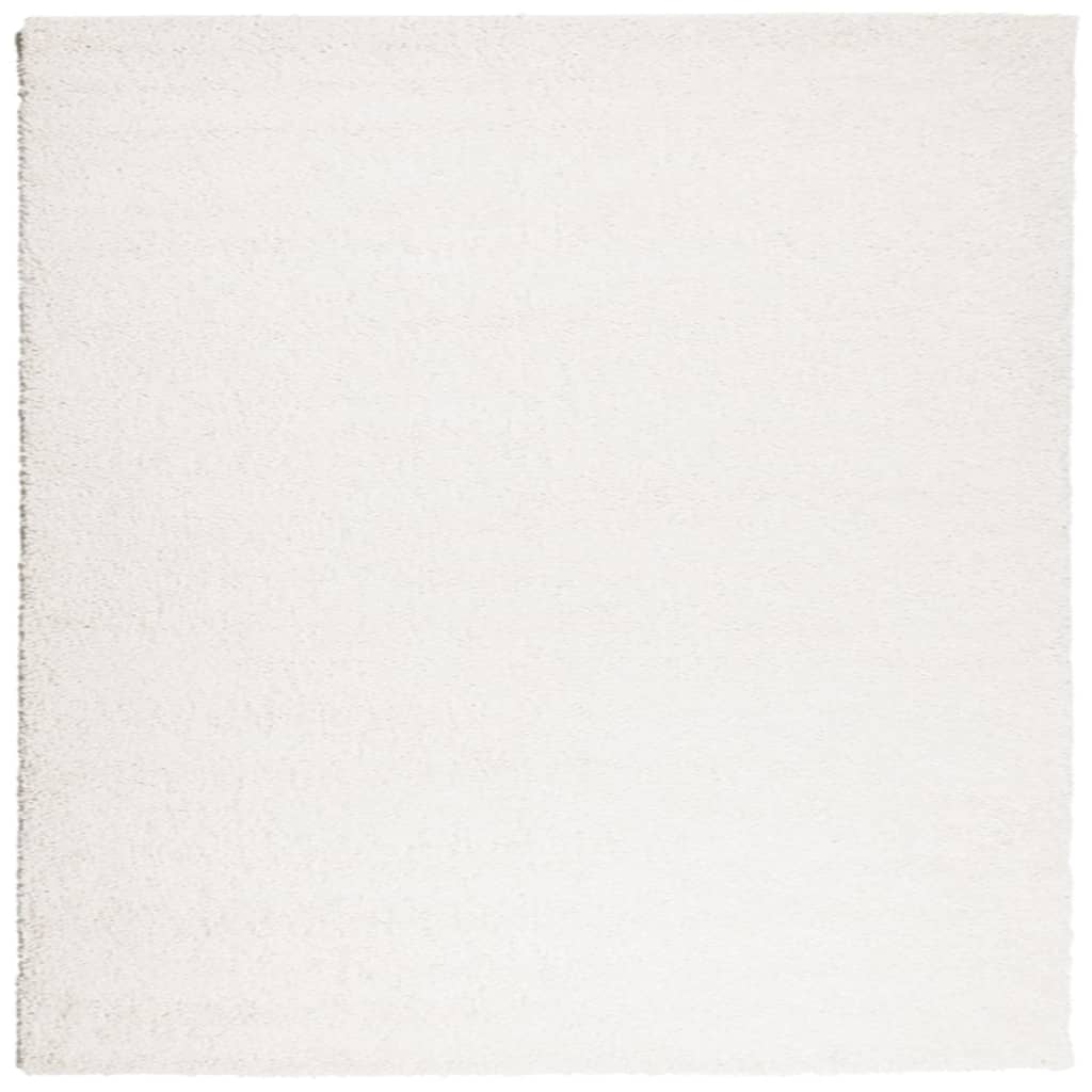 vidaXL Vloerkleed PAMPLONA shaggy hoogpolig modern 200x200 cm crème