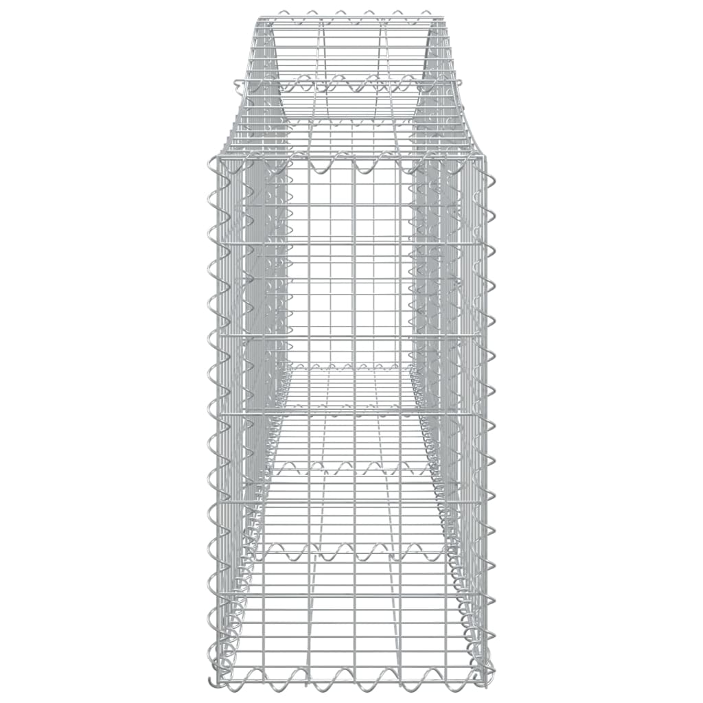 vidaXL Schanskorven 25 st gewelfd 200x30x60/80 cm gegalvaniseerd ijzer