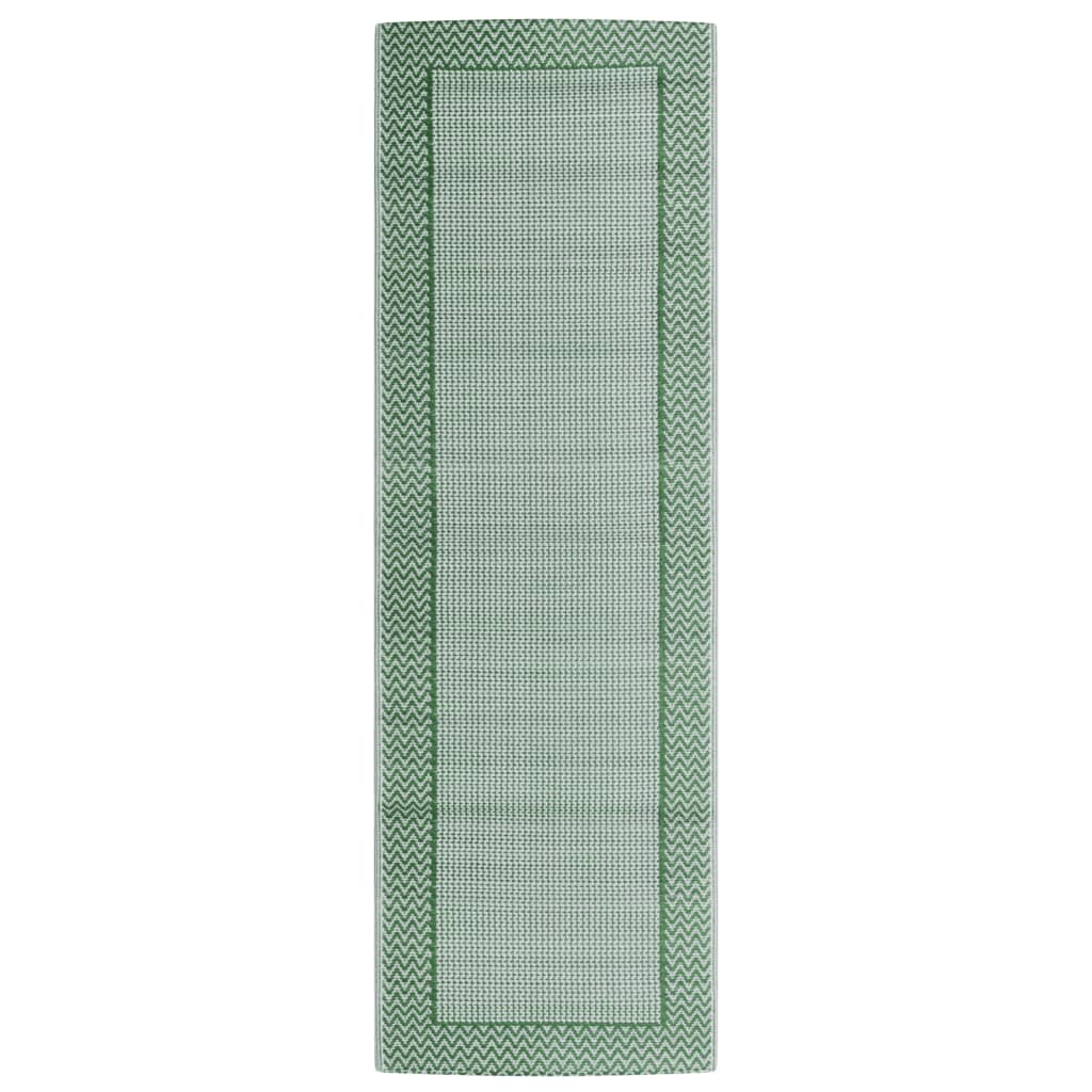 vidaXL Buitenkleed 80x250 cm polypropeen groen