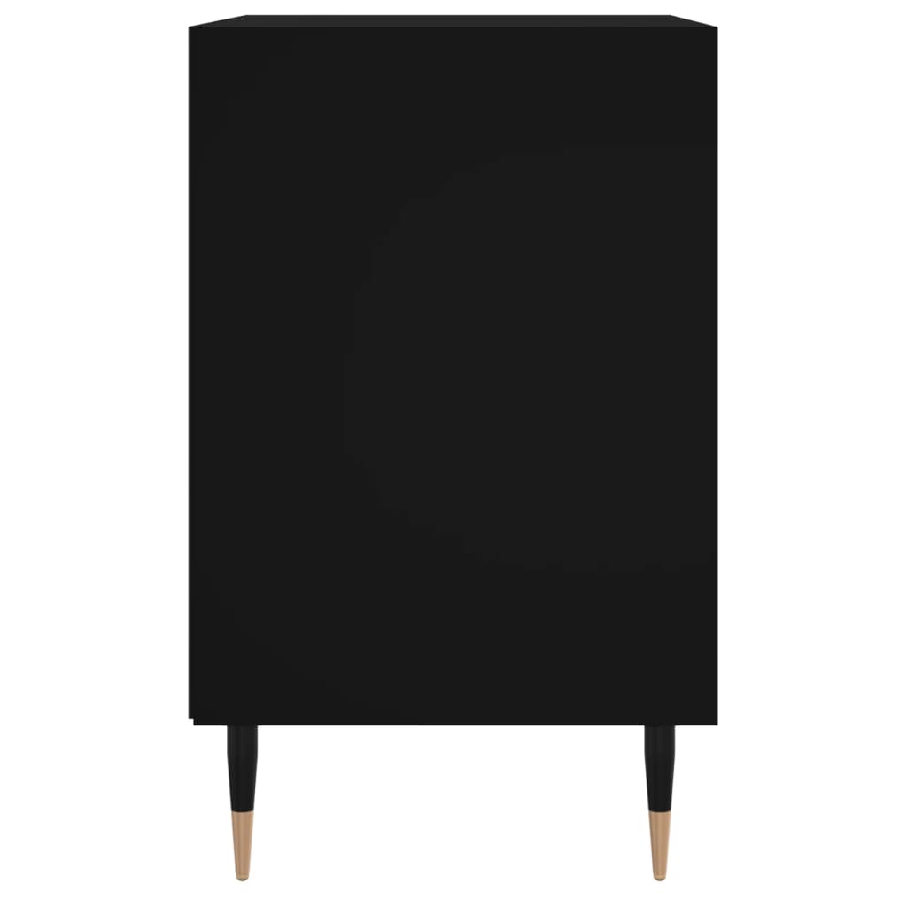 vidaXL Nachtkastjes 2 st 40x30x50 cm bewerkt hout zwart