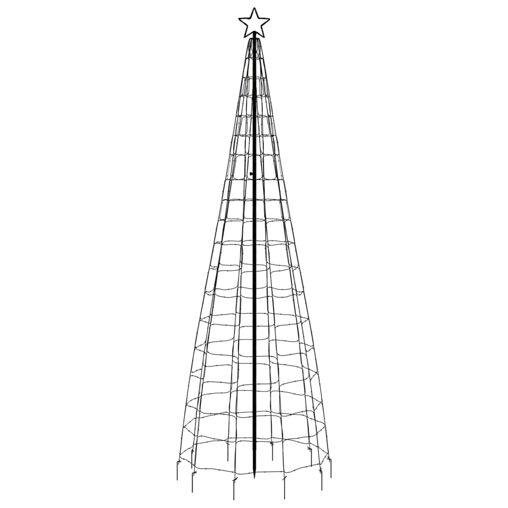 vidaXL Lichtkegel met grondpinnen 570 koudwitte LED's 300 cm