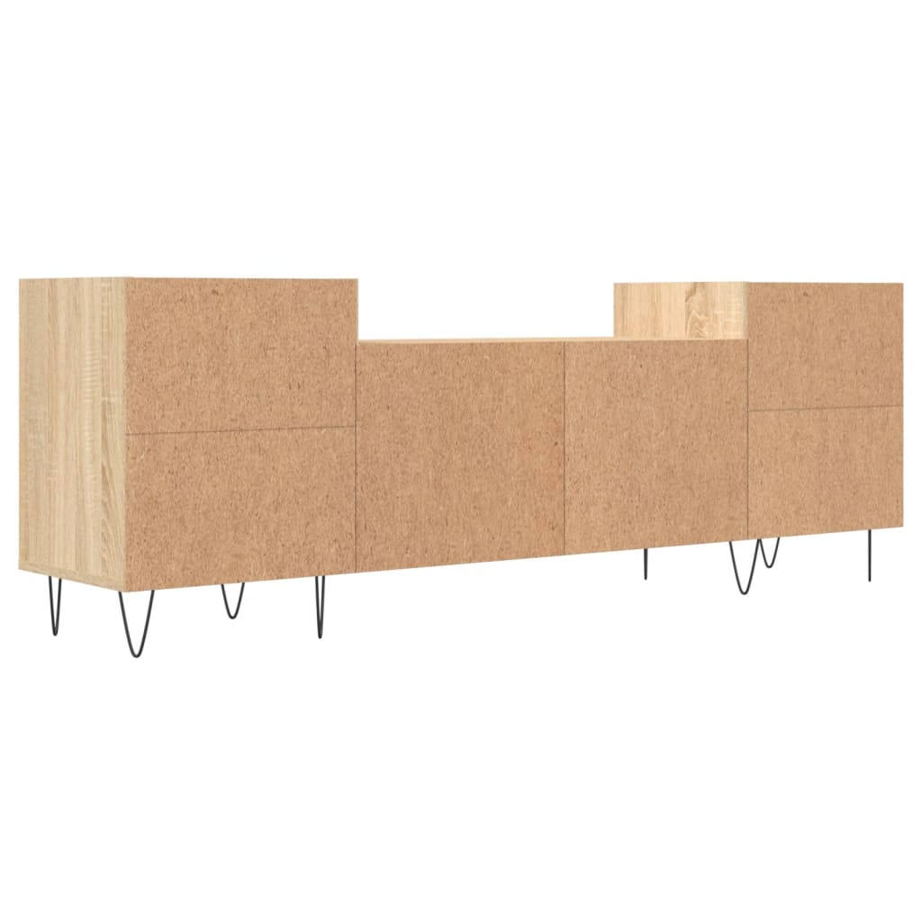 vidaXL Tv-meubel 160x35x55 cm bewerkt hout sonoma eikenkleurig