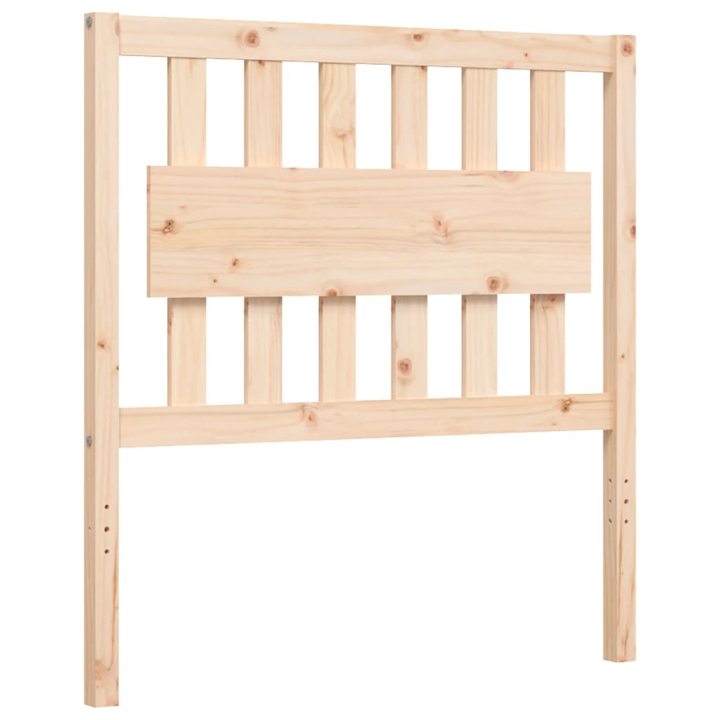 vidaXL Bedframe met hoofdbord massief hout