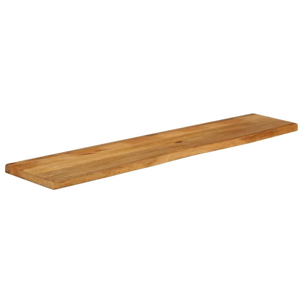 vidaXL Tafelblad met natuurlijke rand 140x40x2,5 cm massief mangohout