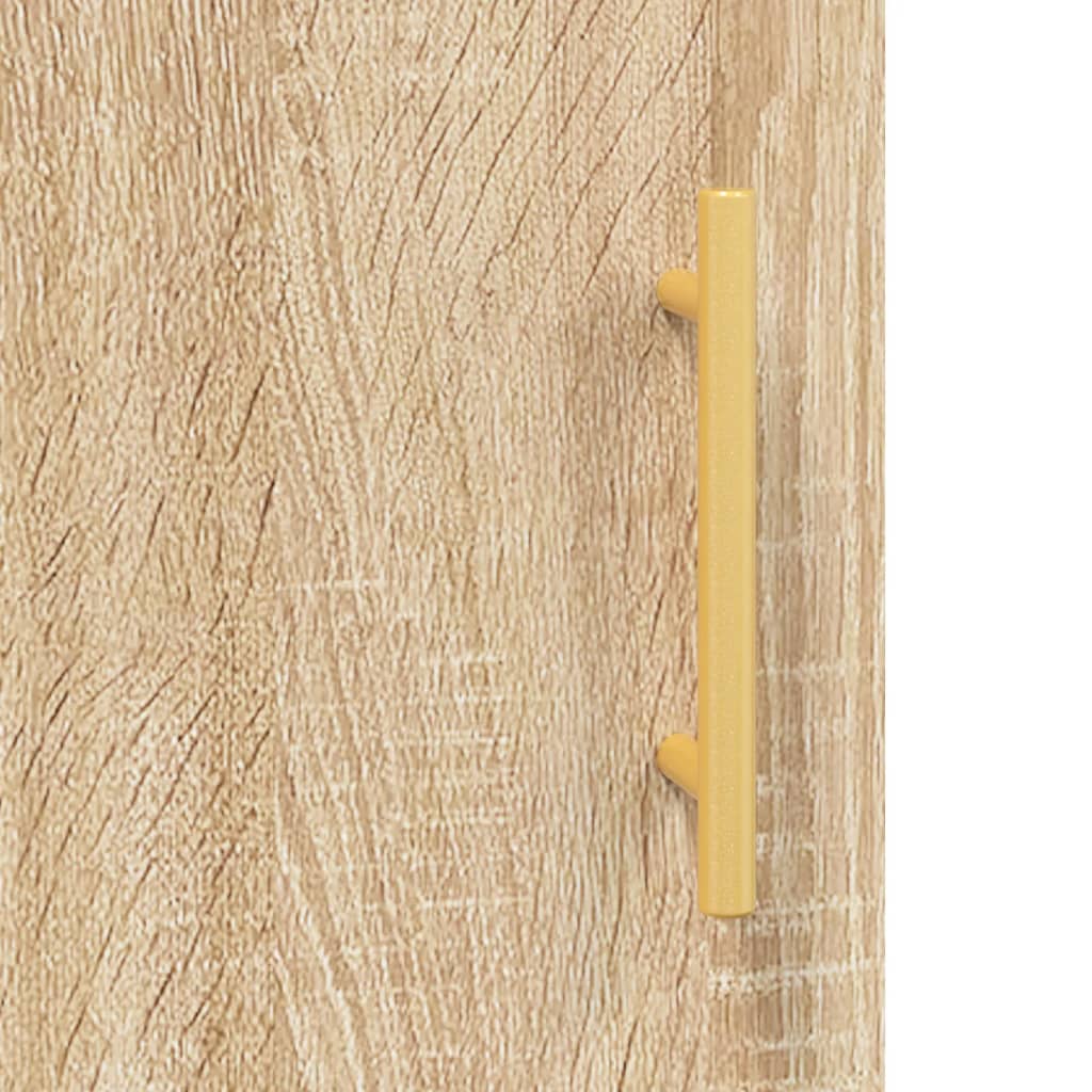 vidaXL Hoge kast 69,5x31x115 cm bewerkt hout sonoma eikenkleurig