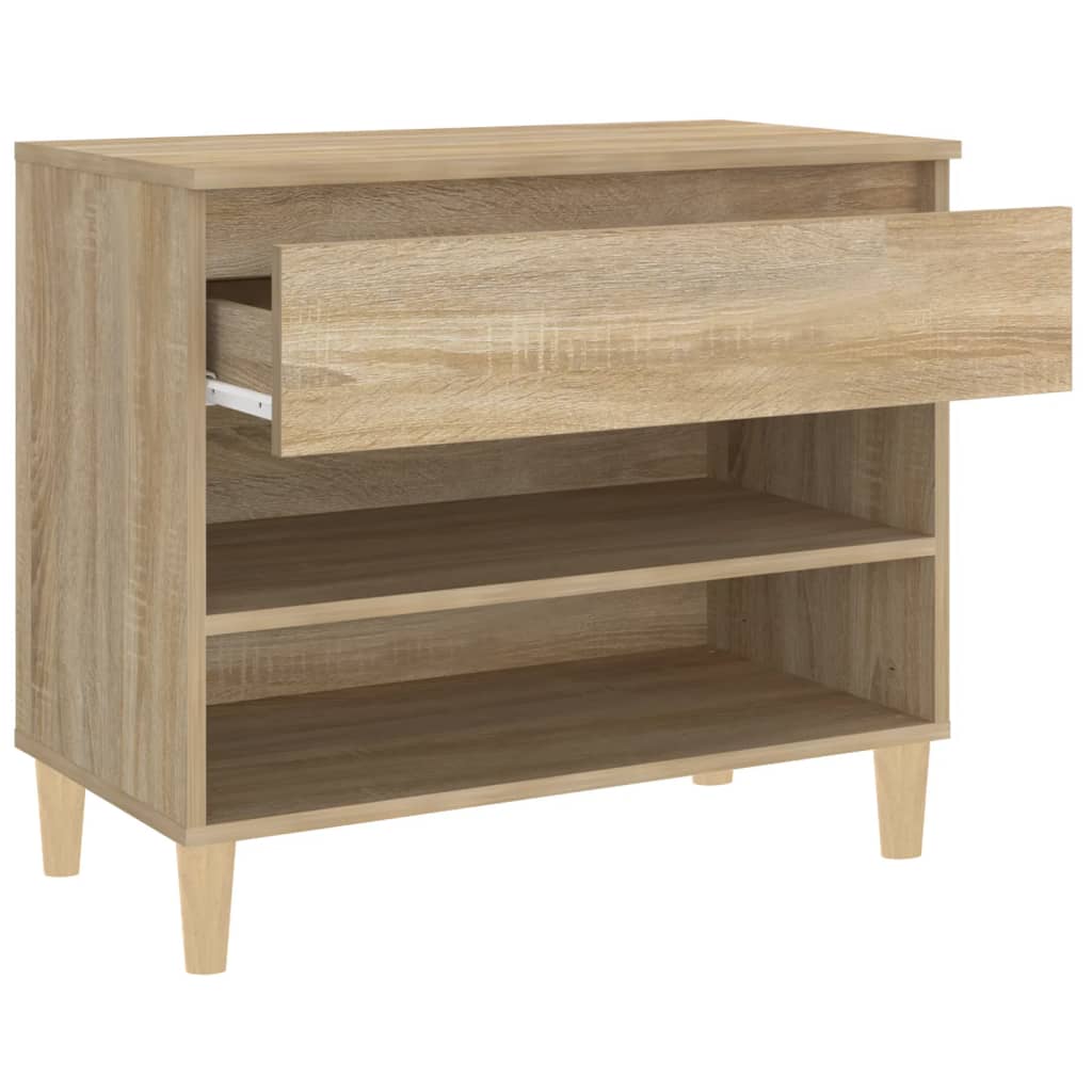 vidaXL Schoenenkast 70x36x60 cm bewerkt hout sonoma eikenkleurig