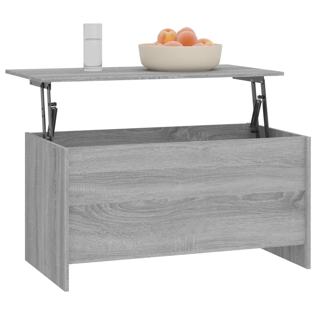 vidaXL Salontafel 102x55,5x52,5 cm bewerkt hout grijs sonoma eiken