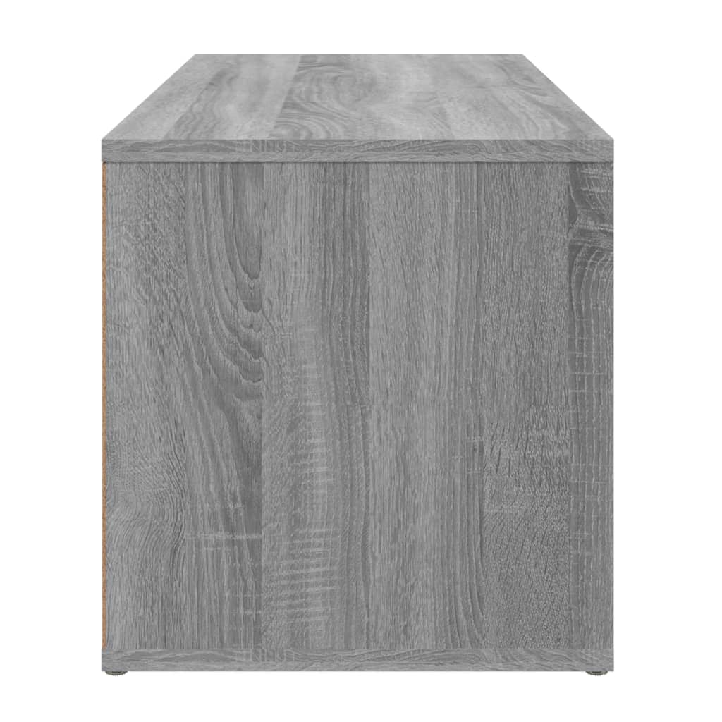 vidaXL Tv-meubel 80x34x36 cm bewerkt hout grijs sonoma eikenkleurig