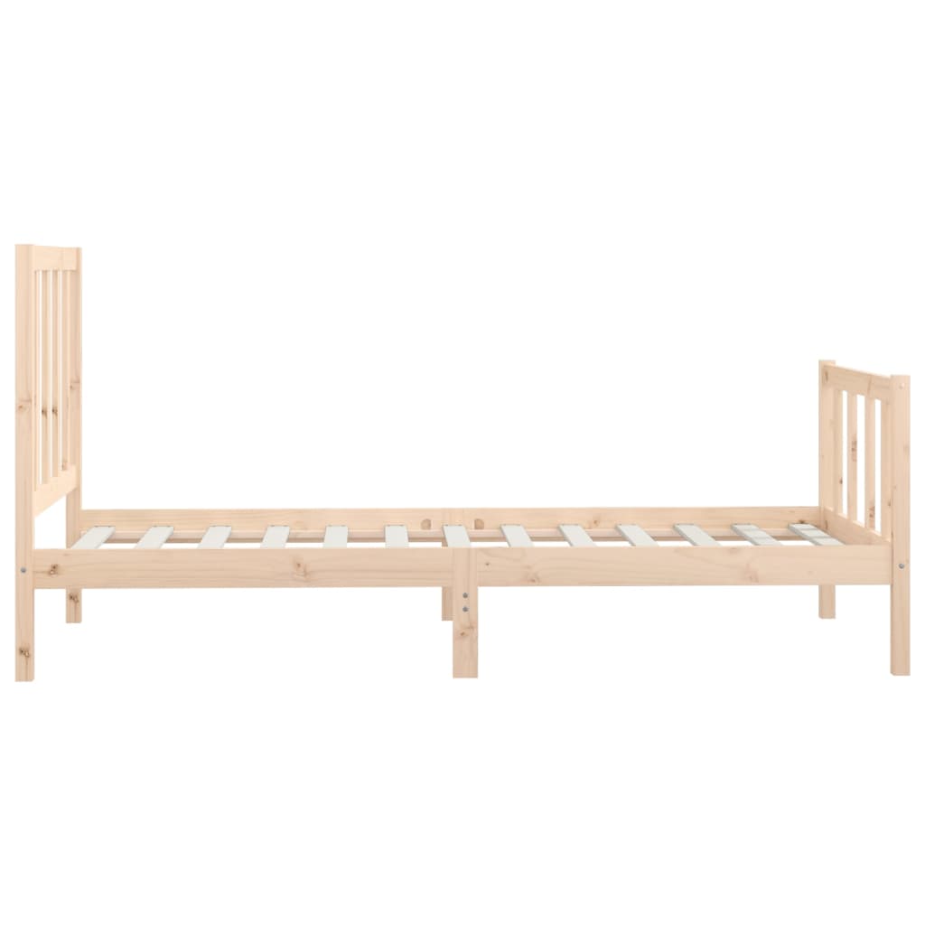 vidaXL Bedframe massief hout 90x200 cm