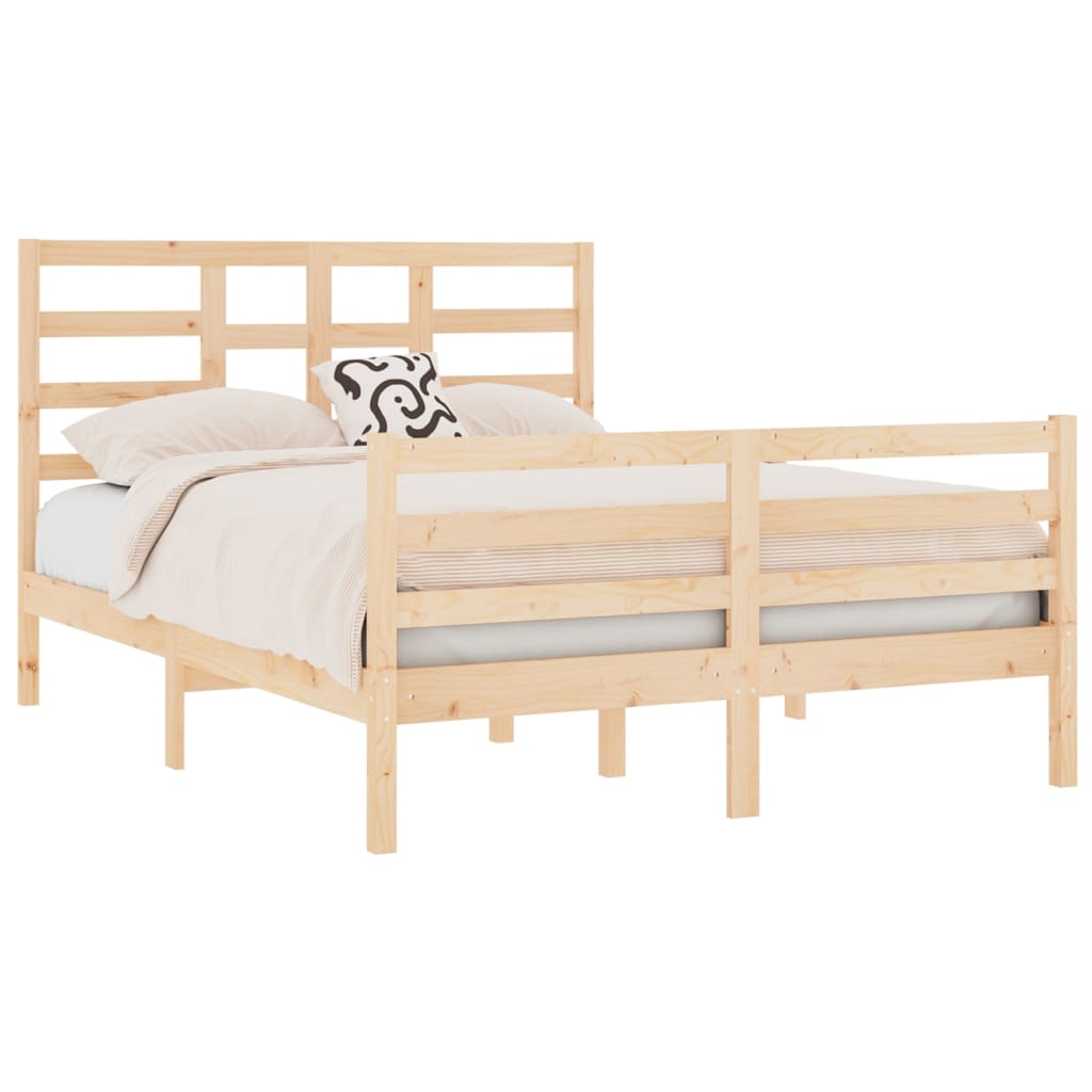 vidaXL Bedframe massief hout 120x190 cm