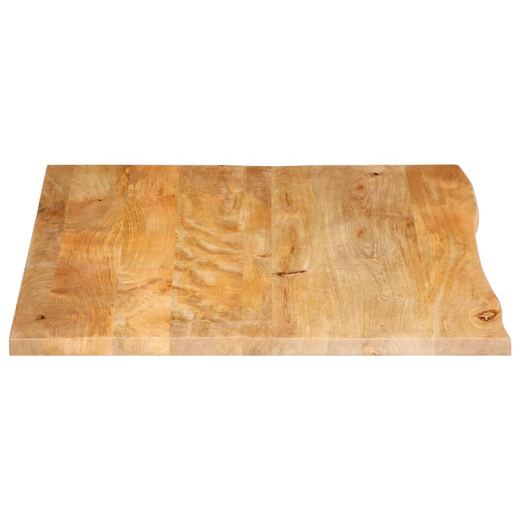 vidaXL Tafelblad met natuurlijke rand 90x80x3,8 cm massief mangohout