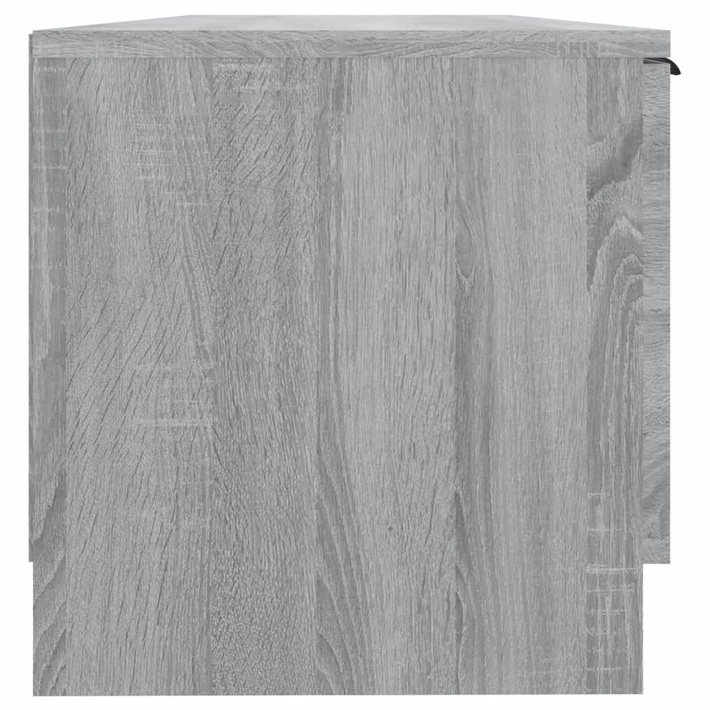 vidaXL Tv-meubel 102x35x36,5 cm bewerkt hout grijs sonoma eikenkleurig