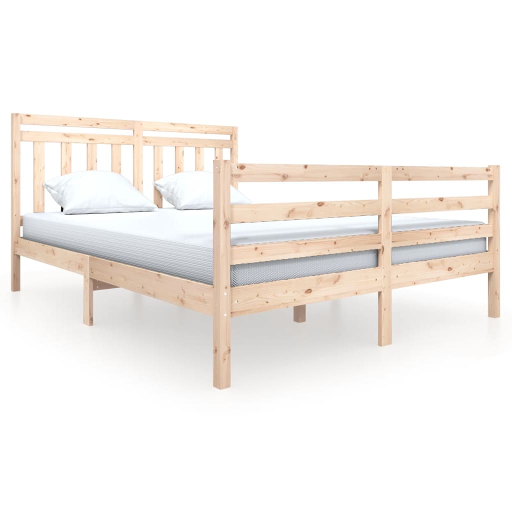 vidaXL Bedframe massief hout 160x200 cm