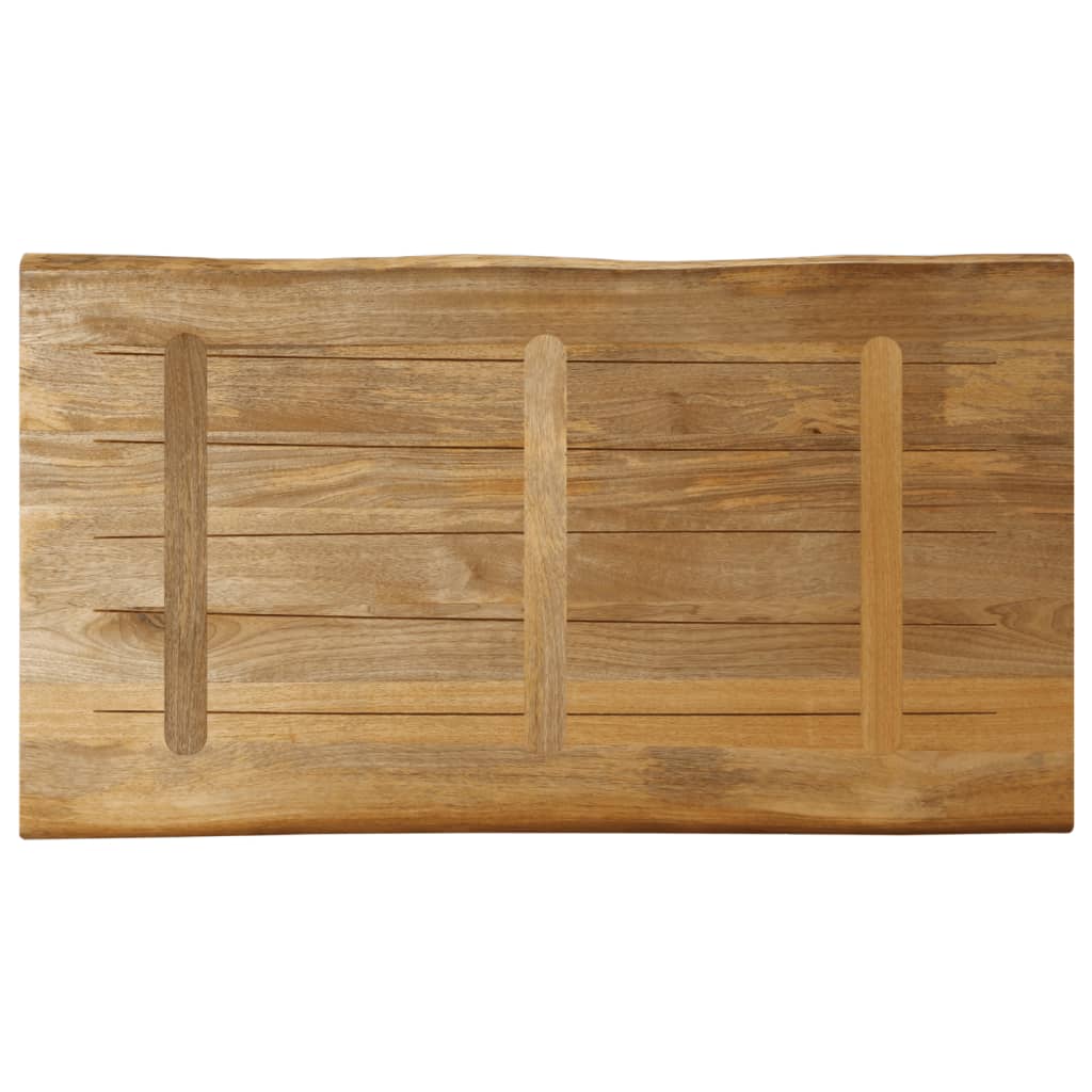 vidaXL Tafelblad met natuurlijke rand 110x60x3,8 cm massief mangohout