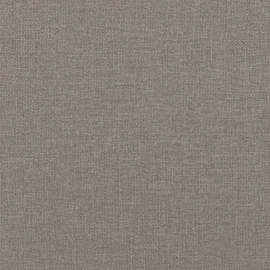 vidaXL Driezitsbank 180 cm stof taupe