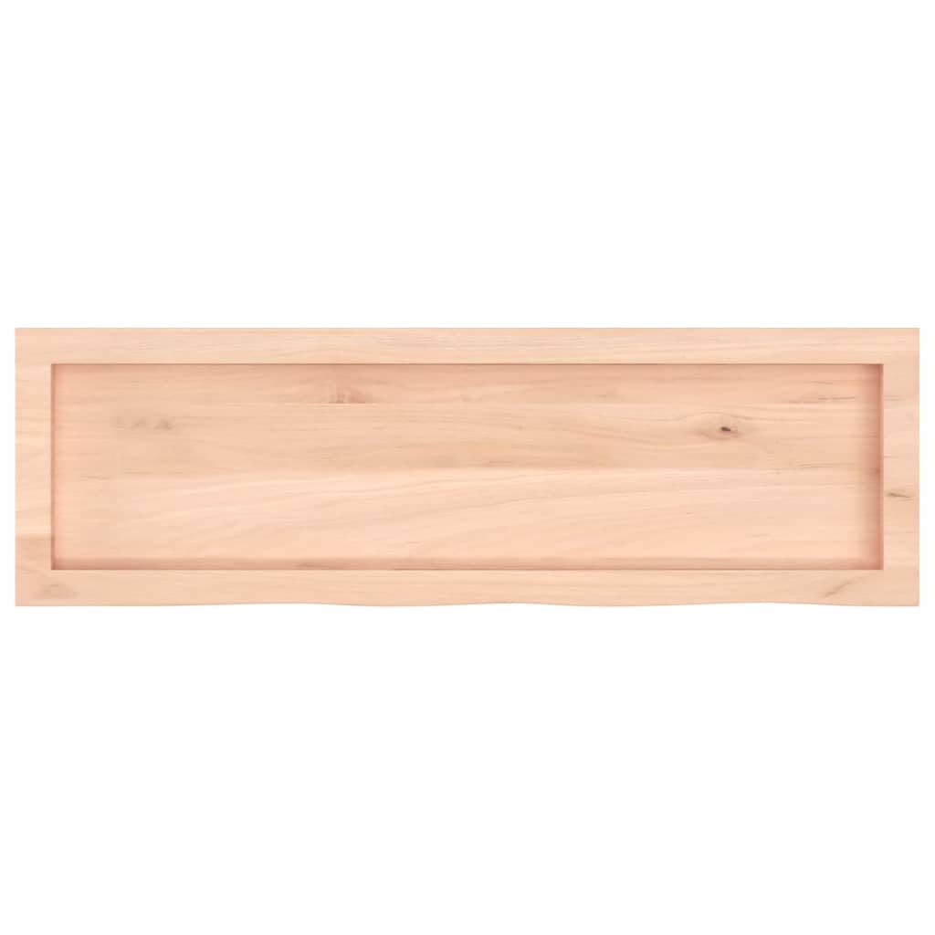 vidaXL Wandschap 100x30x(2-4) cm onbehandeld massief eikenhout