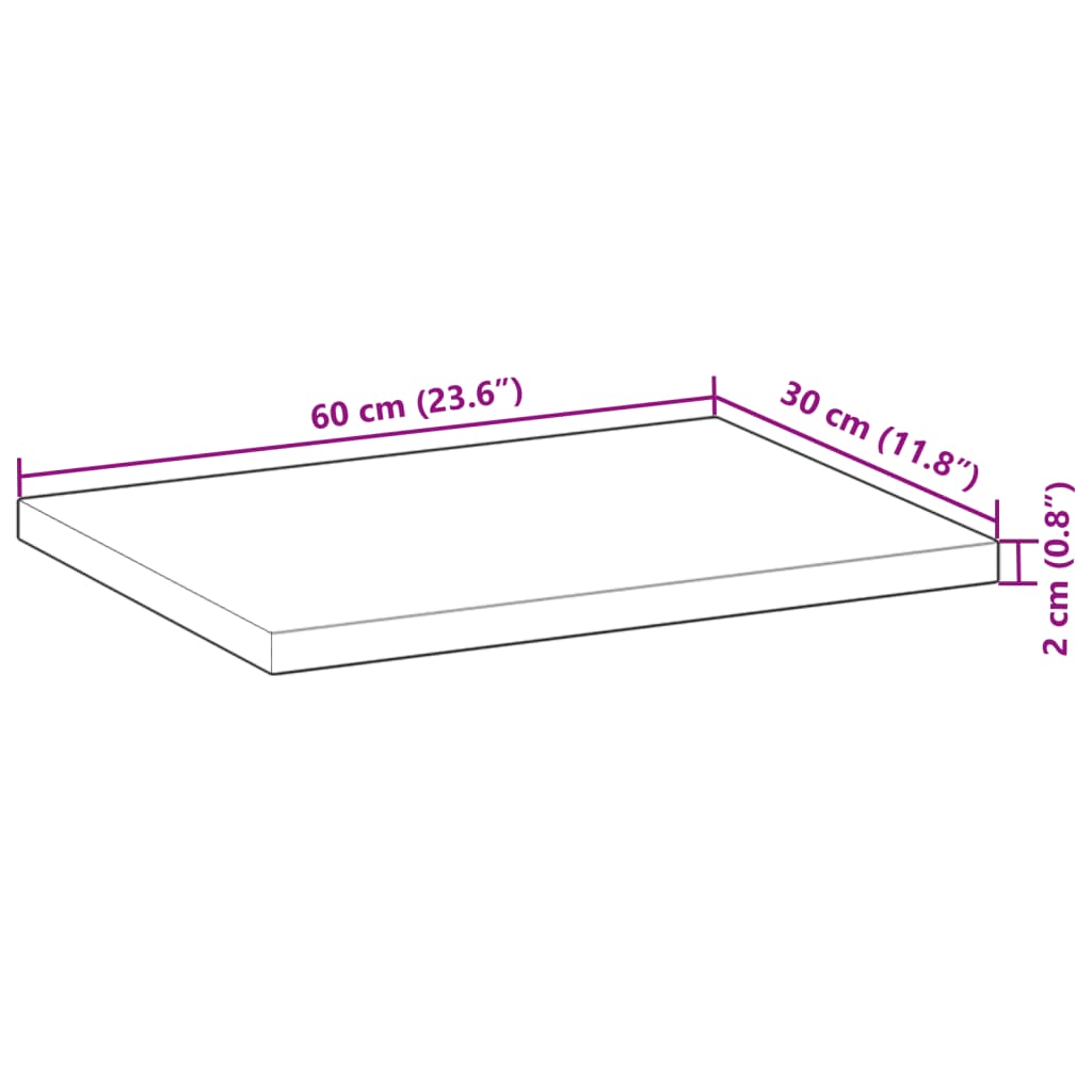 vidaXL Wandschappen 3 st zwevend olieafwerking 60x30x2 cm acaciahout