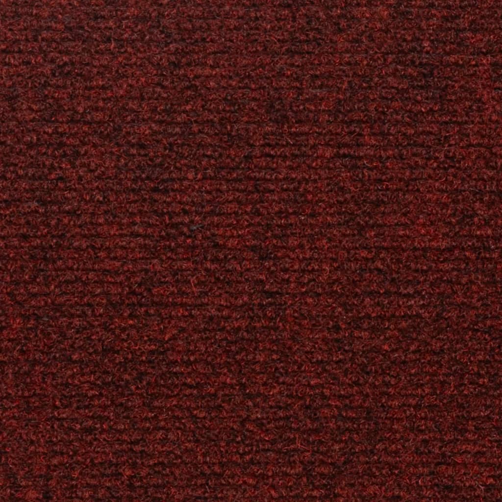 vidaXL 15 st Trapmatten zelfklevend rechthoekig 60x25 cm rood