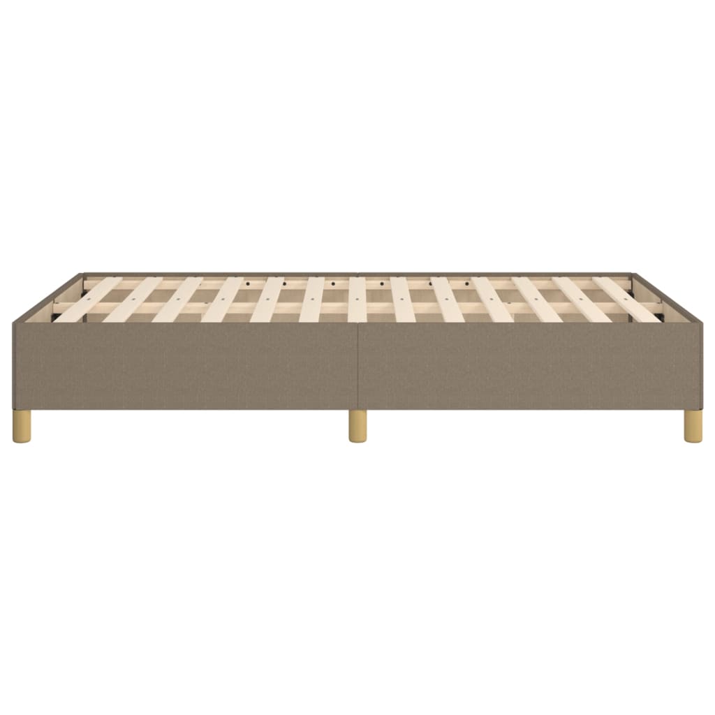 vidaXL Bedframe stof taupe 120x200 cm