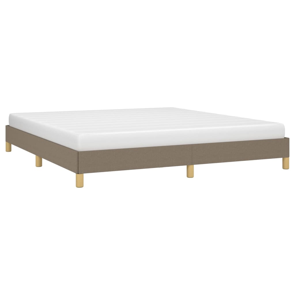 vidaXL Bedframe stof taupe 180x200 cm