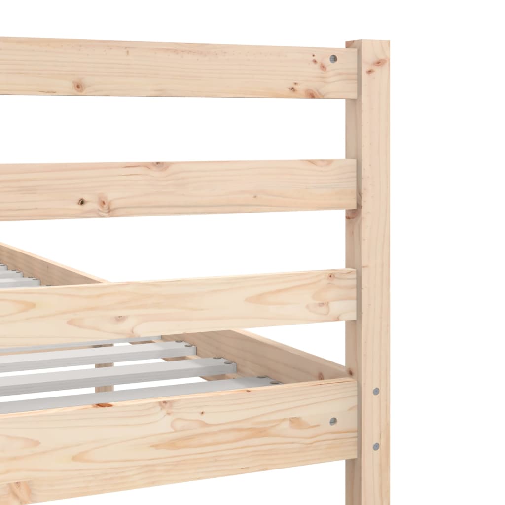 vidaXL Bedframe massief hout 75x190 cm