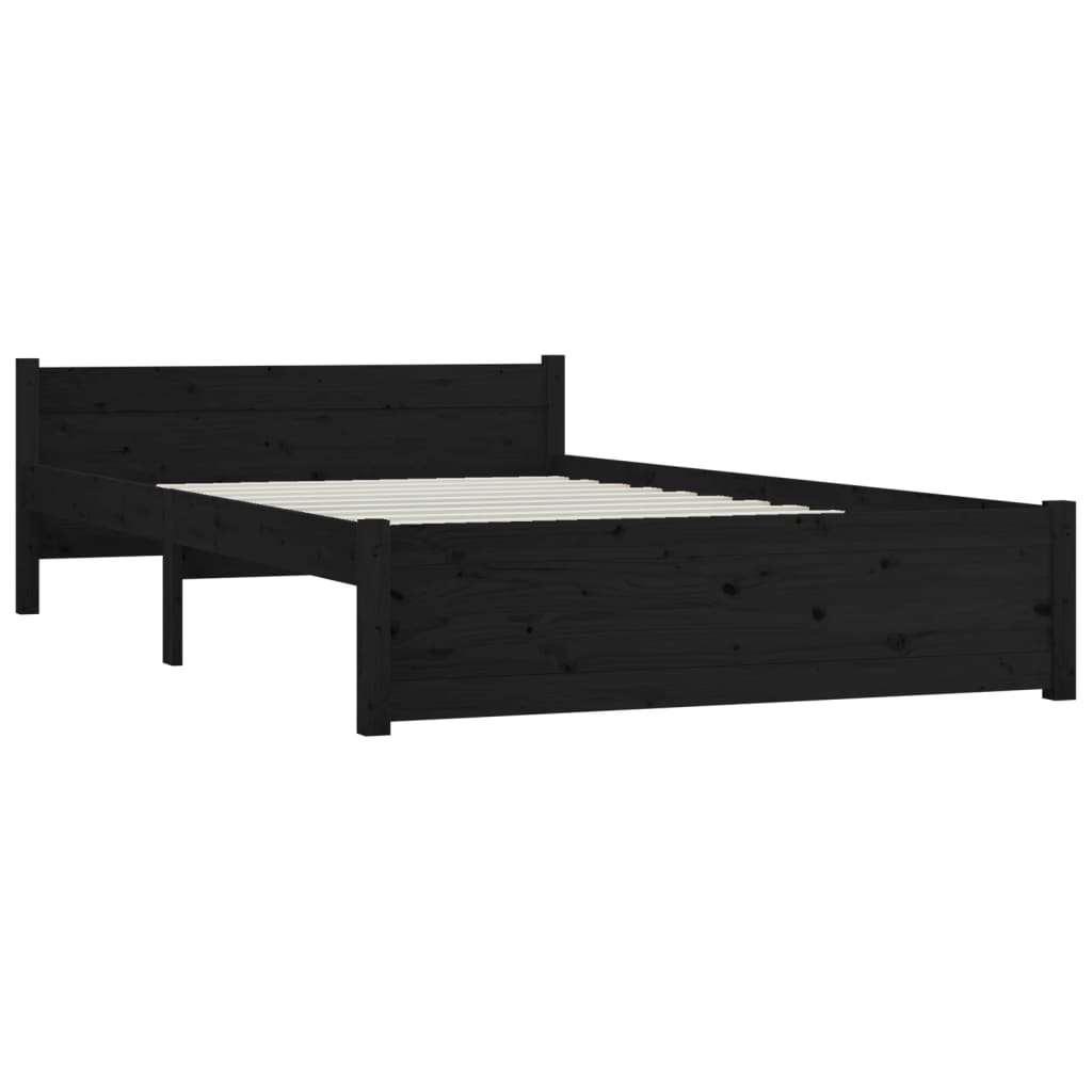 vidaXL Bedframe met lades zwart 140x190 cm